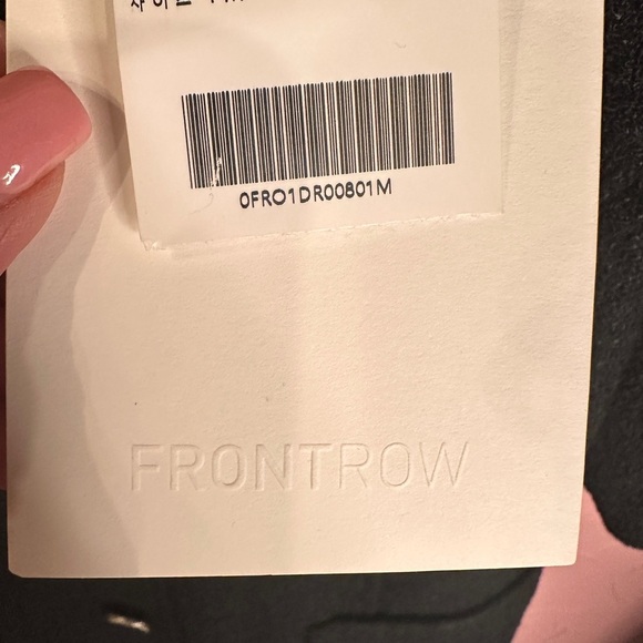 FRONTROW Elegant Black Short Sleeve Dress Size Medium NWT - Picture 6 of 6